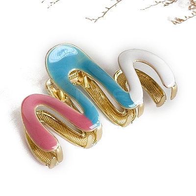 Alloy Enamel Claw Hair Clips PW-WG5535B-02-1