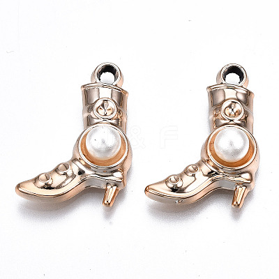 UV Plating Acrylic Pendants Rhinestone Settings OACR-Q180-020-1