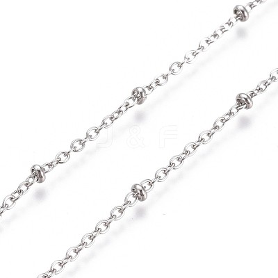 Tarnish Resistant 3.28 Feet 304 Stainless Steel Cable Chain X-CHS-L024-019P-1