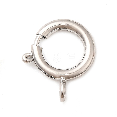 Brass Spring Ring Clasps KK-D407-20P-E-1