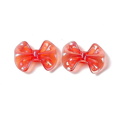 UV Plating Rainbow Iridescent Acrylic Beads PACR-M003-12D-1