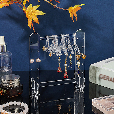 2 Sets Butterfly Acrylic Earring Display Stands EDIS-HY0001-13A-1