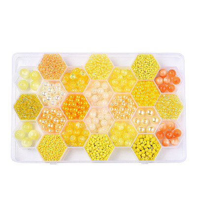 DIY 24 Style Acrylic & Resin Beads Jewelry Making Finding Kit DIY-NB0012-01I-1