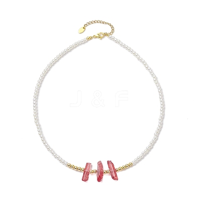 ABS Plastic Imitation Pearl Beaded Necklaces NJEW-JN04859-04-1