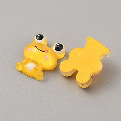 Translucent Resin Cabochons RESI-WH0035-38D-1