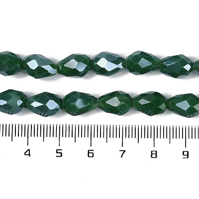 Opaque Solid Color Electroplate Glass Beads Strands LS-EGLA-N013-P6mm-B04-1