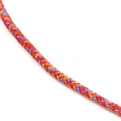 Braided Polycotton Cord Necklaces Making MAK-F038-B-G-1