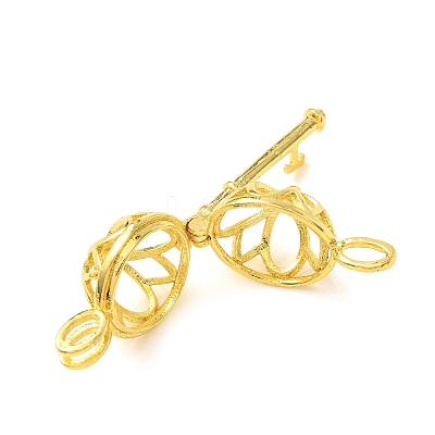 Brass Cage Pendants KK-CBA8ACD-09G-1