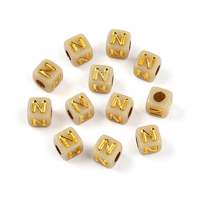 Plating Acrylic Beads OACR-N140-01E-N-1