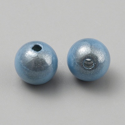 Matte Spray Painted Acrylic Beads OACR-TAC0001-13A-1