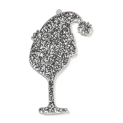 Christmas Theme Acrylic Big Pendants OACR-E024-01B-1