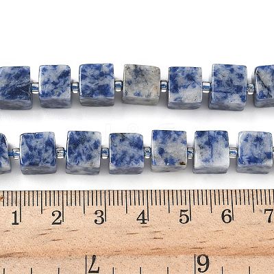 Natural Blue Spot Jasper Beads Strands G-D338-A02-1