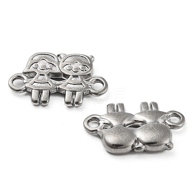 Non-Tarnish 316 Stainless Steel Connector Charms STAS-B047-22P-1