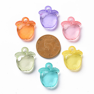 Transparent Acrylic Pendants TACR-S154-28B-1