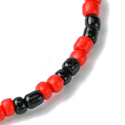 3Pcs 3 Styles Round Glass Seed Beaded Stretch Bracelet Sets BJEW-JB10749-01-1