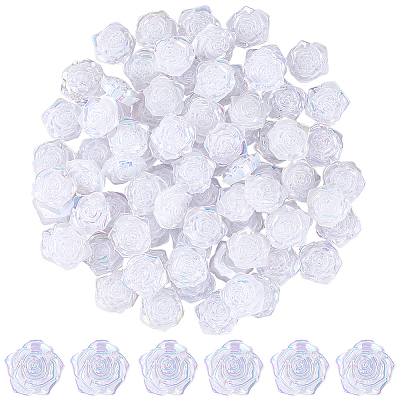 100Pcs Opaque ABS Plastic Cabochons KY-SP0001-16A-1