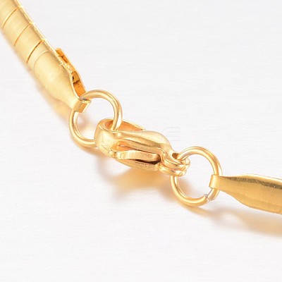 304 Stainless Steel Necklaces X-NJEW-D274-01G-1