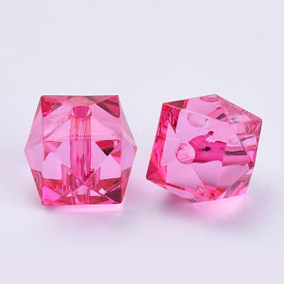 Transparent Acrylic Beads X-TACR-Q259-10mm-V08-1