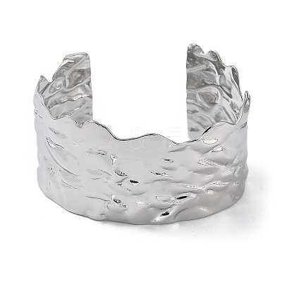 304 Stainless Steel Cuff Bangles for Women BJEW-Z078-21P-1