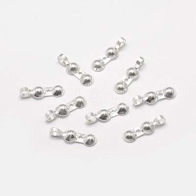 925 Sterling Silver Bead Tips STER-P032-16S-1