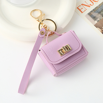 Portable PU Leather Bag Keychains FIND-CL0002-42B-1