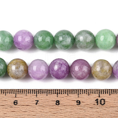 Dyed Natural Quartz Beads Strands G-T139-10mm-94-1