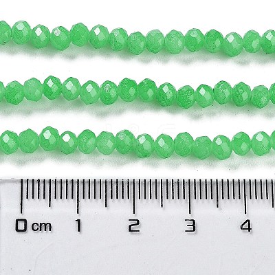 Baking Paint Imitation Jade Glass Bead Strands X-DGLA-A034-J4MM-A10-1