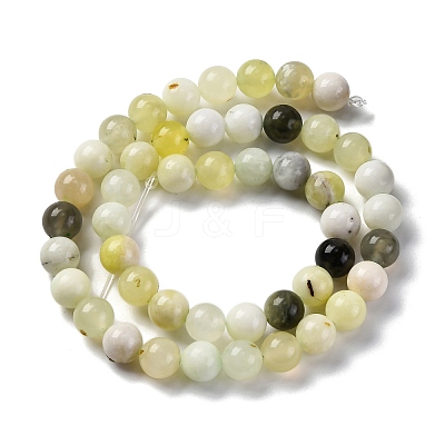 Natural New Jade Beads Strands X-G-F591-16-8MM-1