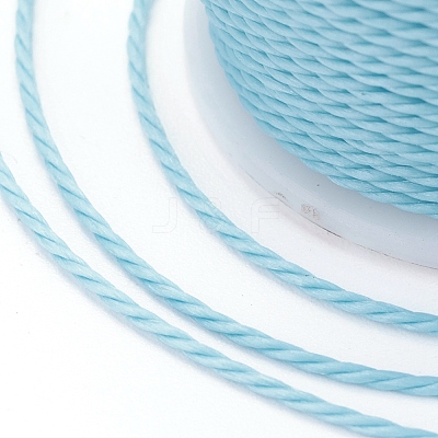 Round Waxed Polyester Cord YC-G006-01-1.0mm-06-1