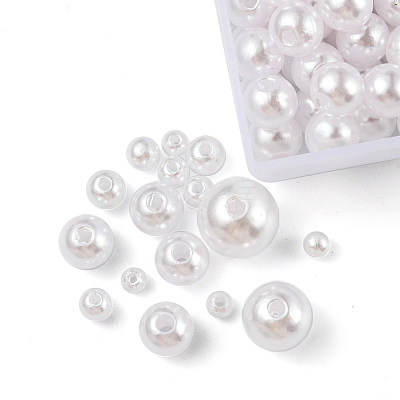 Imitation Pearl Acrylic Beads SACR-FS0001-11-1