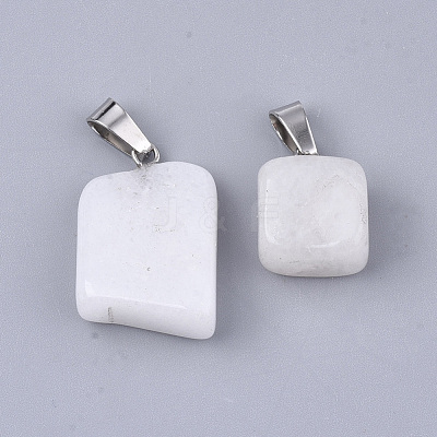 Natural White Jade Pendants G-Q996-32-1