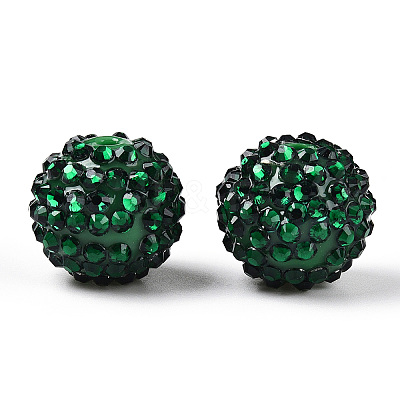 Transparent Resin Rhinestone Graduated Beads RESI-S314-18x20-03-1