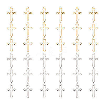 40Pcs 2 Colors 304 Stainless Steel Pendants FIND-UN0004-04-1