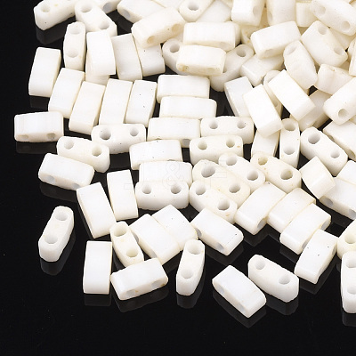2-Hole Opaque Glass Seed Beads SEED-S023-05A-1