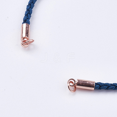 Braided Cotton Cord Bracelet Making MAK-I006-26-1