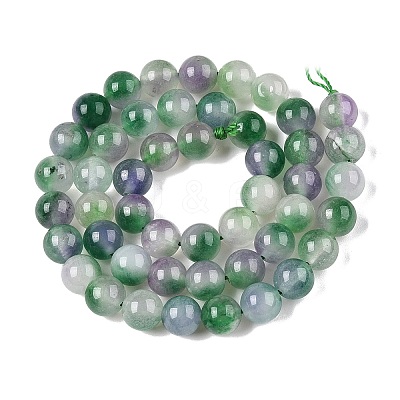 Dyed Natural White Jade Beads Strands G-T138-8mm-210-5-1