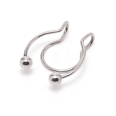 Wire Wrap Nose Ring for Teen Girl Women AJEW-TAC0029-08P-1