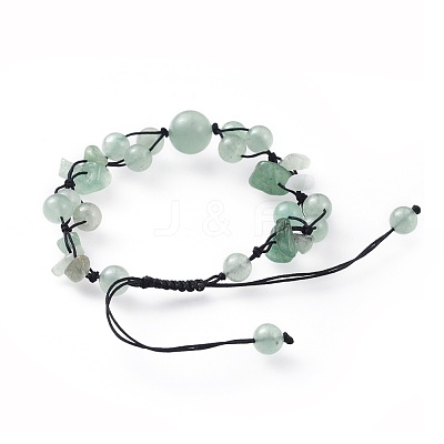 Adjustable Nylon Cord Braided Bead Bracelets BJEW-JB04602-1