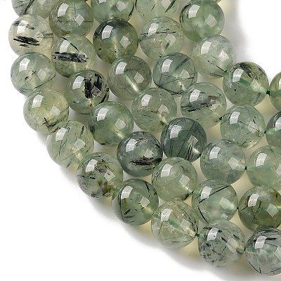 Natural Prehnite Beads Strands G-G474-A01-12mm-1
