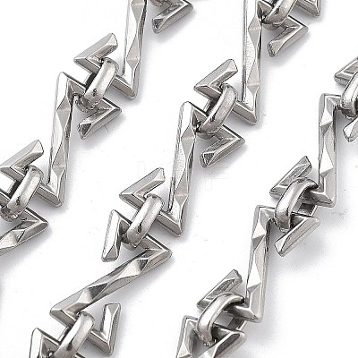 304 Stainless Steel Infinity Z Link Chains CHS-U002-03P-1