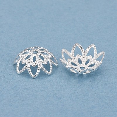 Brass Multi-Petal Bead Caps KK-K253-18S-1