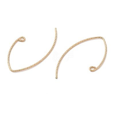 925 Sterling Silver Marquise Ear Wire EJEW-NH0003-01G-1