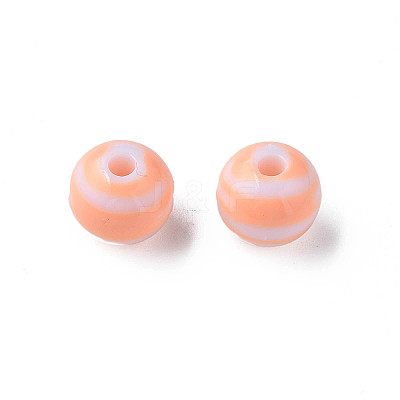 Opaque Striped Acrylic Beads LS-MACR-S373-27A-08-1