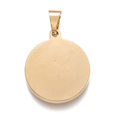 304 Stainless Steel Pendants STAS-J036-020G-1