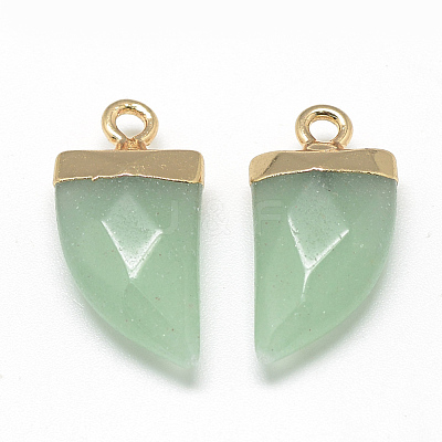 Natural White Jade Pointed Pendants G-Q966-06-1