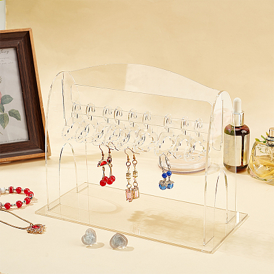 1 Set Acrylic Earring Hanging Display Stands EDIS-PH0001-45-1