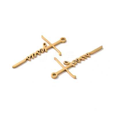 Ion Plating(IP) 304 Stainless Steel Pendants STAS-H212-03G-1