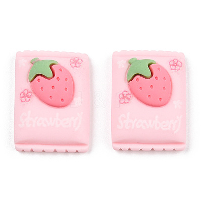 Opaque Resin Imitation Food Cabochons CRES-YWC0002-01A-1