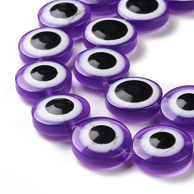 Resin Imitation Lampwork Beads Strands RESI-F032-01C-1
