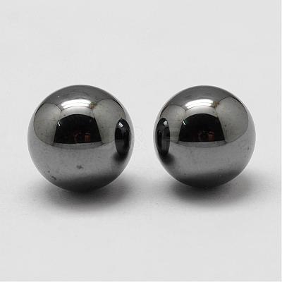 Non-magnetic Synthetic Hematite Beads G-P162-01-8mm-1